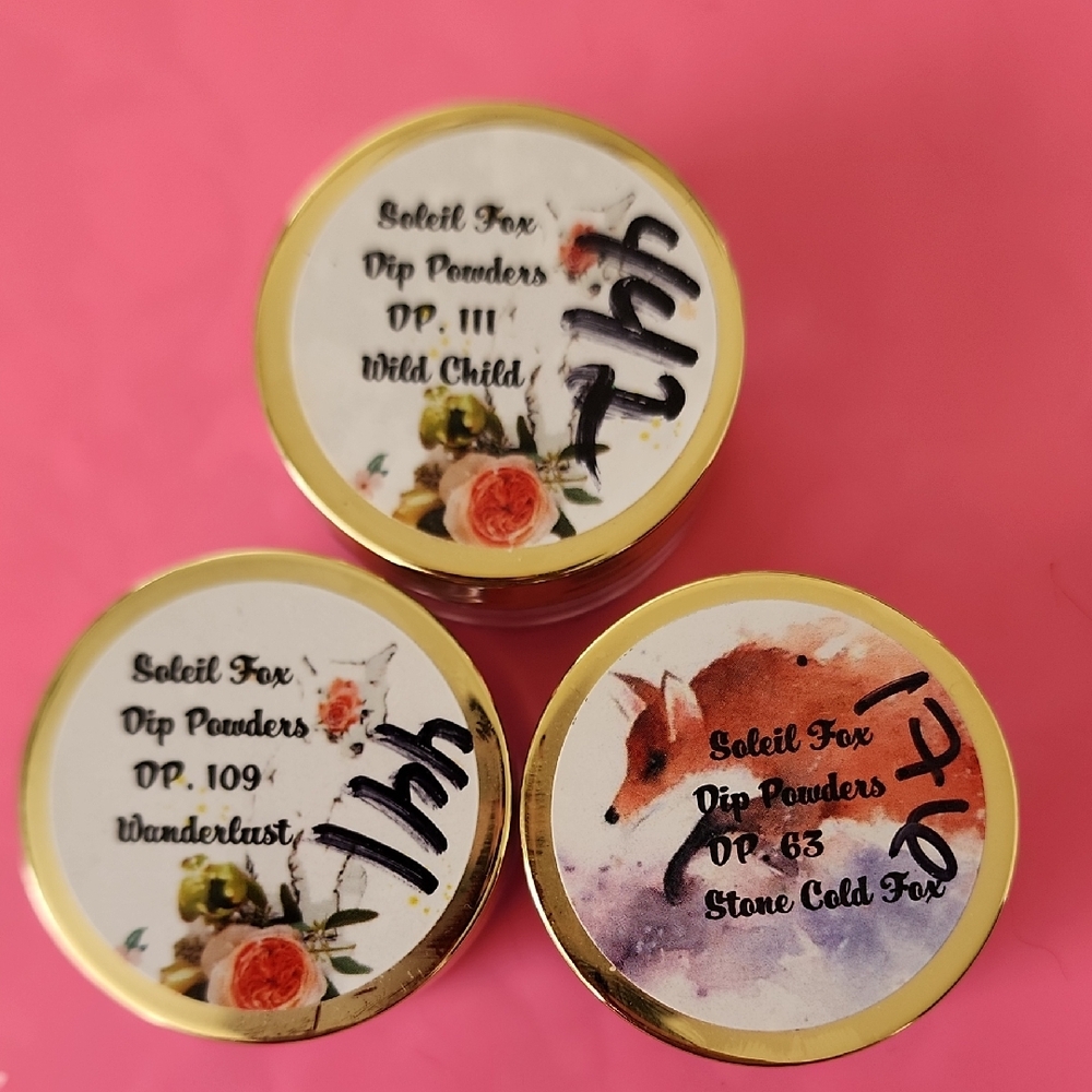Dip Powder Set - Wild Child, Wanderlust, Stone Cold Fox